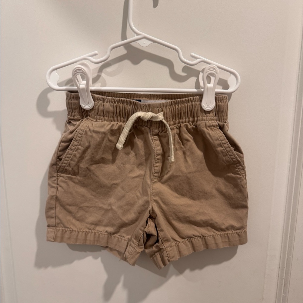 Kids Khaki Drawstring Cotton Shorts (Uniform)